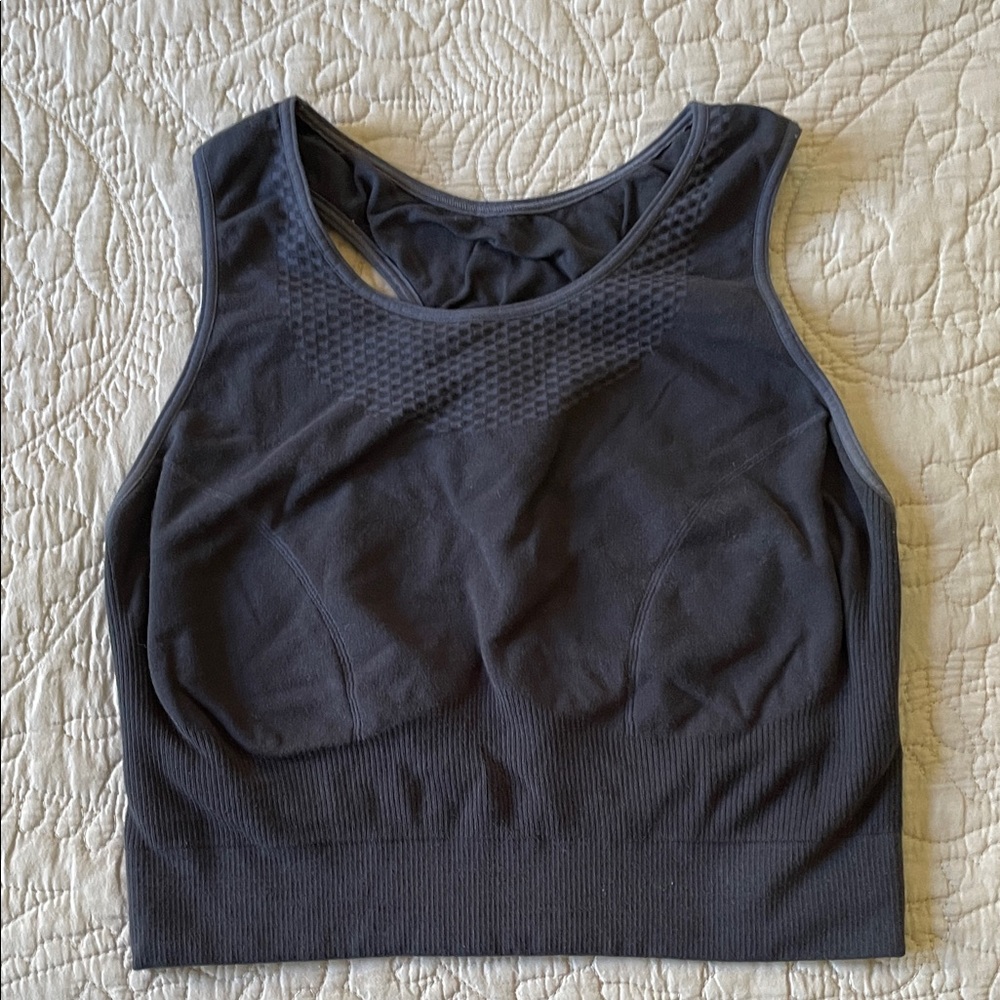 BEING APPAREL Dark Blue Athletic Top Yoga Bra Size L